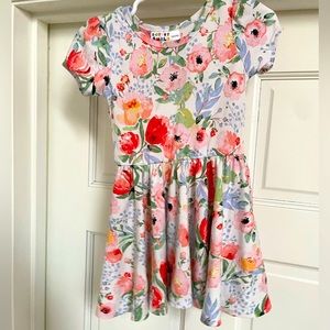 **3/$15** Dot Dot Smile Classic Cut Floral Twirl Dress